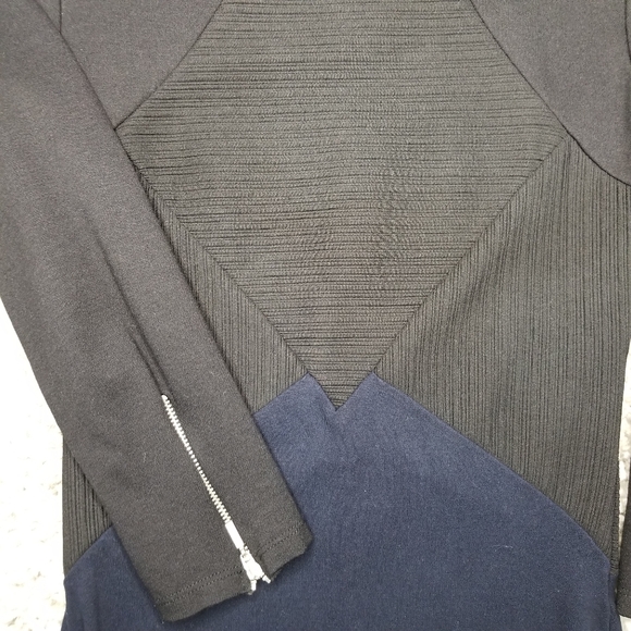 Zara midi blue and black size small dress - Picture 4 of 9